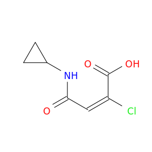 2-Butenoic acid, 2-chloro-4-(cyclopropylamino)-4-oxo-, (E)-