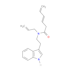 3,5-Hexadienamide, N-[2-(1H-indol-3-yl)ethyl]-N-2-propenyl-, (E)-