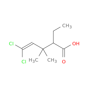 4-Pentenoic acid, 5,5-dichloro-2-ethyl-3,3-dimethyl-