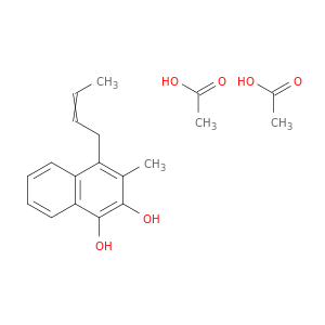 1,2-Naphthalenediol, 4-(2-butenyl)-3-methyl-, diacetate