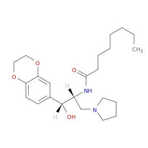 N-[(1R,2R)-2-(2,3-二氢-1,4-苯并二辛-6-Y1)-2-羟基-1-(1-吡咯烷基甲基)乙基]辛烷酰胺