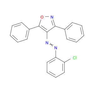Isoxazole, 4-[(2-chlorophenyl)azo]-3,5-diphenyl-