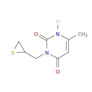 2,4(1H,3H)-Pyrimidinedione, 6-methyl-3-(thiiranylmethyl)-