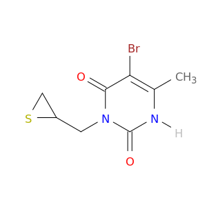 2,4(1H,3H)-Pyrimidinedione, 5-bromo-6-methyl-3-(thiiranylmethyl)-