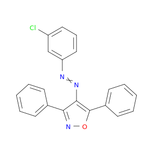 Isoxazole, 4-[(3-chlorophenyl)azo]-3,5-diphenyl-