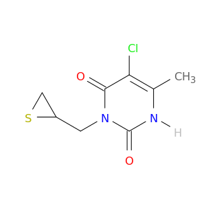 2,4(1H,3H)-Pyrimidinedione, 5-chloro-6-methyl-3-(thiiranylmethyl)-