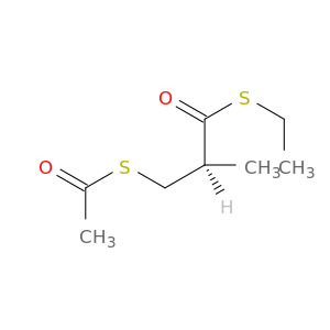 Propanethioic acid, 3-(acetylthio)-2-methyl-, S-ethyl ester, (S)-