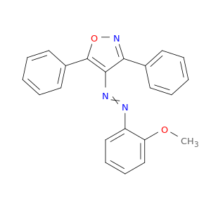 Isoxazole, 4-[(2-methoxyphenyl)azo]-3,5-diphenyl-