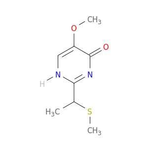 4(1H)-Pyrimidinone, 5-methoxy-2-[1-(methylthio)ethyl]-