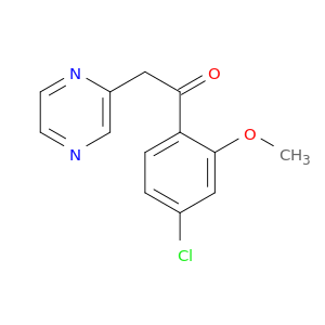 1-(4-Chloro-2-methoxyphenyl)-2-(pyrazin-2-yl)ethanone