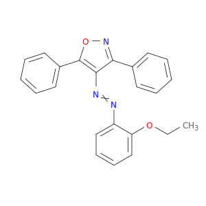 Isoxazole, 4-[(2-ethoxyphenyl)azo]-3,5-diphenyl-