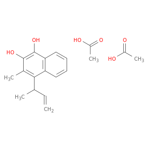 1,2-Naphthalenediol, 3-methyl-4-(1-methyl-2-propenyl)-, diacetate