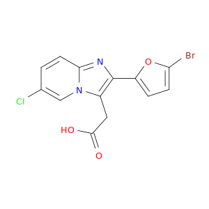 Imidazo[1,2-a]pyridine-3-acetic acid, 2-(5-bromo-2-furanyl)-6-chloro-