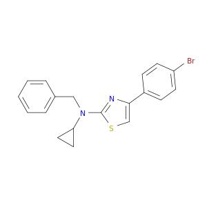 2-Thiazolamine, 4-(4-bromophenyl)-N-cyclopropyl-N-(phenylmethyl)-