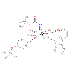 L-酪氨酸,O-(1,1-二甲基乙基)-N-[)9H-芴-9-基甲氧基)羰基]-,(1R)-2-羧基-2-[[(1,1-二甲基乙氧基)羰基]氨基]-1-甲基乙基酯