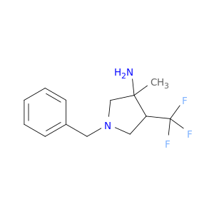 1-benzyl-3-methyl-4-(trifluoromethyl)pyrrolidin-3-amine