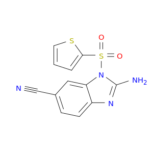 1H-Benzimidazole-6-carbonitrile, 2-amino-1-(2-thienylsulfonyl)-