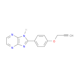 1H-Imidazo[4,5-b]pyrazine, 2-[4-(2-propynyloxy)phenyl]-