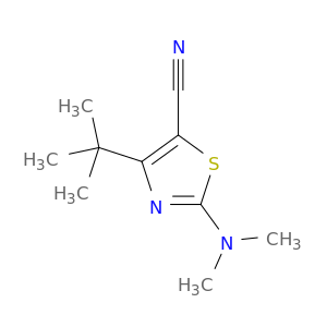 5-Thiazolecarbonitrile, 2-(dimethylamino)-4-(1,1-dimethylethyl)-