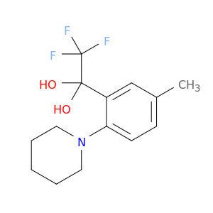 1,1-Ethanediol, 2,2,2-trifluoro-1-[5-methyl-2-(1-piperidinyl)phenyl]-