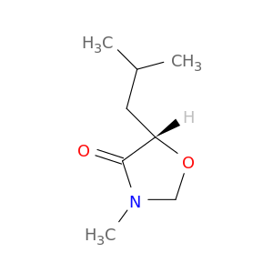 4-Oxazolidinone, 3-methyl-5-(2-methylpropyl)-, (S)-