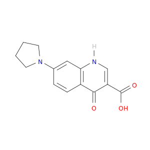 3-Quinolinecarboxylic acid, 1,4-dihydro-4-oxo-7-(1-pyrrolidinyl)-