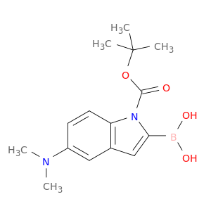 1-(1,1-二甲基乙基)2-硼-5-(二甲基氨基)-1H-吲哚-1-羧酸盐