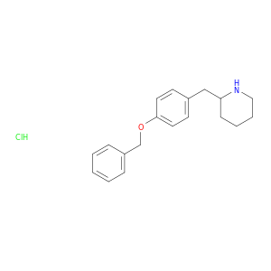 Piperidine, 2-[[4-(phenylmethoxy)phenyl]methyl]-, hydrochloride