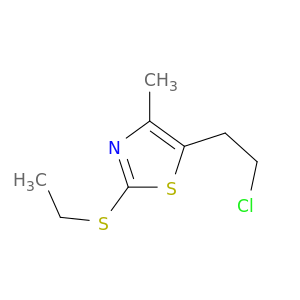Thiazole, 5-(2-chloroethyl)-2-(ethylthio)-4-methyl-
