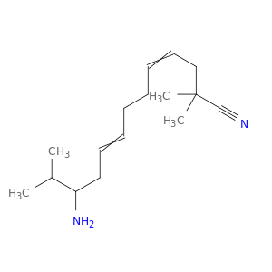4,8-Tridecadienenitrile, 11-amino-2,2,12-trimethyl-