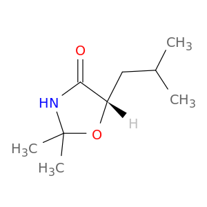 4-Oxazolidinone, 2,2-dimethyl-5-(2-methylpropyl)-, (S)-