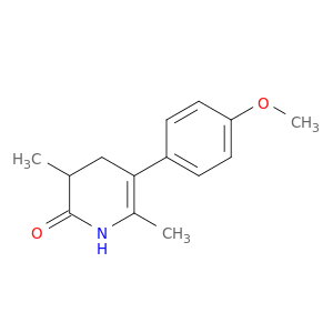 2(1H)-Pyridinone, 3,4-dihydro-5-(4-methoxyphenyl)-3,6-dimethyl-