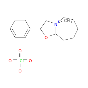 Oxazolo[3,2-a]azepinium, octahydro-4-methyl-2-phenyl-, perchlorate