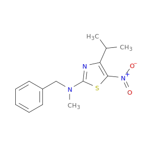 2-Thiazolamine, N-methyl-4-(1-methylethyl)-5-nitro-N-(phenylmethyl)-