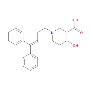 3-Piperidinecarboxylic acid, 1-(4,4-diphenyl-3-butenyl)-4-hydroxy-