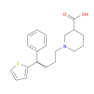 3-Piperidinecarboxylic acid, 1-[4-phenyl-4-(2-thienyl)-3-butenyl]-