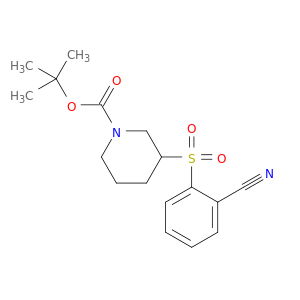 1-Piperidinecarboxylicacid, 3-[(2-cyanophenyl)sulfonyl]-, 1,1-dimethylethyl ester