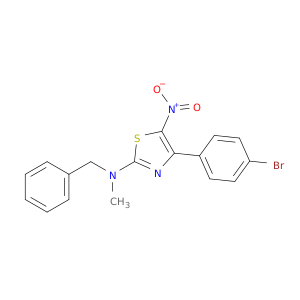2-Thiazolamine, 4-(4-bromophenyl)-N-methyl-5-nitro-N-(phenylmethyl)-
