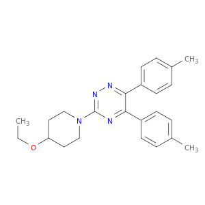 1,2,4-Triazine, 3-(4-ethoxy-1-piperidinyl)-5,6-bis(4-methylphenyl)-