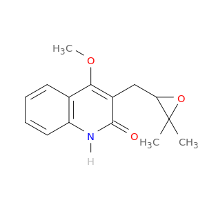 2(1H)-Quinolinone, 3-[(3,3-dimethyloxiranyl)methyl]-4-methoxy-