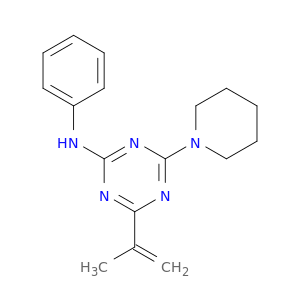 1,3,5-Triazin-2-amine, 4-(1-methylethenyl)-N-phenyl-6-(1-piperidinyl)-