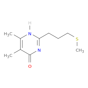 5,6-Dimethyl-2-(3-(methylthio)propyl)pyrimidin-4(1H)-one