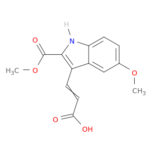 3-(5-Methoxy-2-(methoxycarbonyl)-1H-indol-3-yl)acrylic acid
