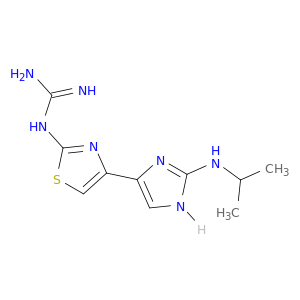 Guanidine, [4-[2-[(1-methylethyl)amino]-1H-imidazol-4-yl]-2-thiazolyl]-