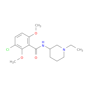 Benzamide, 3-chloro-N-(1-ethyl-3-piperidinyl)-2,6-dimethoxy-