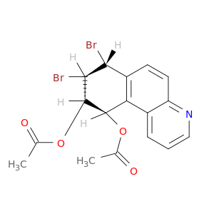 (7r,8r,9s,10r)-7,8-dibromo-7,8,9,10-tetrahydrobenzo[f]quinoline-9,10-diyl diacetate