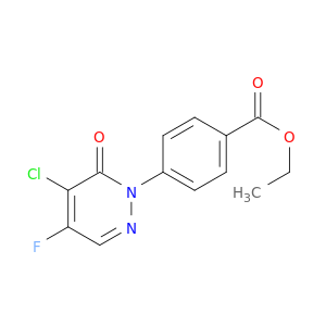 Benzoic acid, 4-(5-chloro-4-fluoro-6-oxo-1(6H)-pyridazinyl)-, ethyl ester