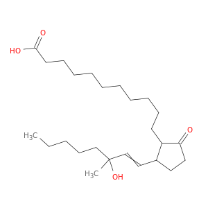 Cyclopentaneundecanoic acid, 2-(3-hydroxy-3-methyl-1-octenyl)-5-oxo-