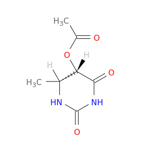 2,4(1H,3H)-Pyrimidinedione, 5-(acetyloxy)dihydro-6-methyl-, cis-