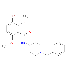 Benzamide, 3-bromo-2,6-dimethoxy-N-[1-(phenylmethyl)-4-piperidinyl]-